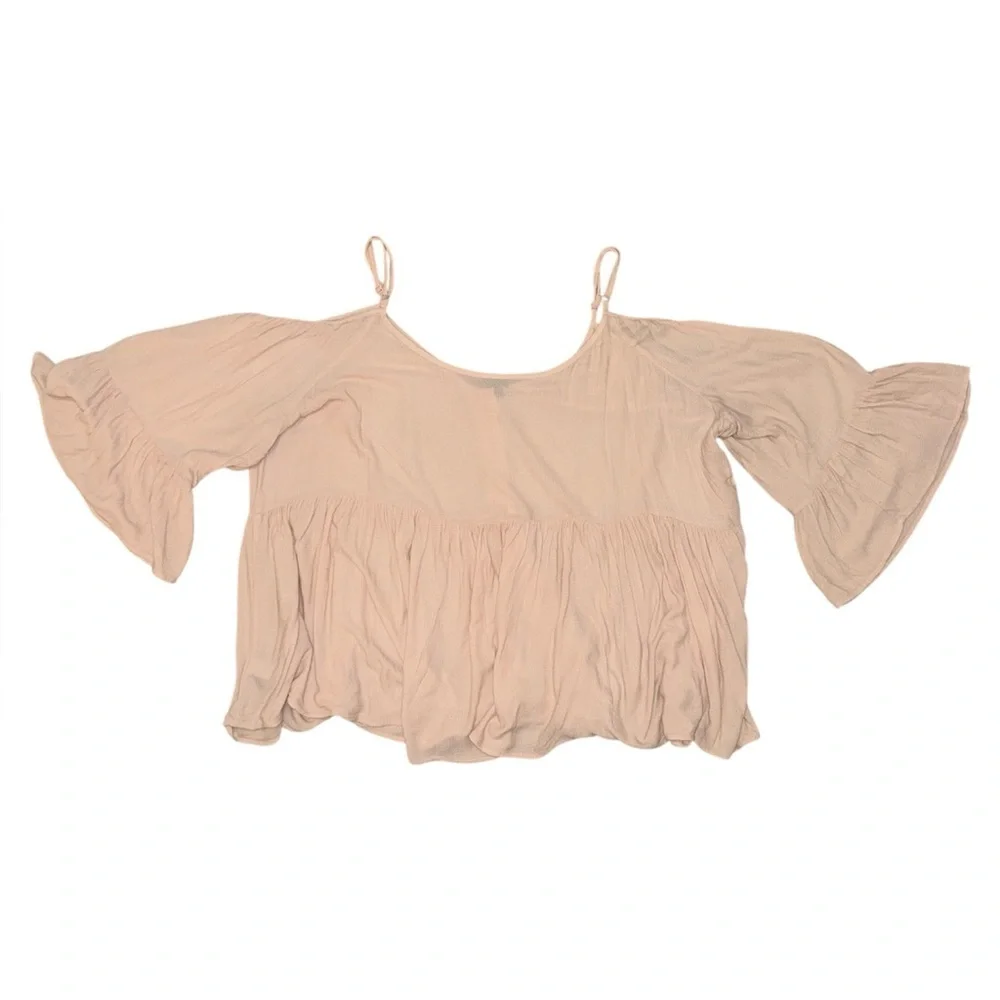 Torrid light pink off the shoulder blouse women’s size 3 - Picture 2 of 8